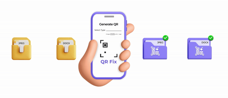 QR Fix process preview